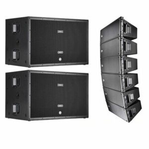 Location 6x RCF HDL 20-A Active Line Array 1400W - 2-SUB 8006-AS Dual 18 5000W Subwoofer
